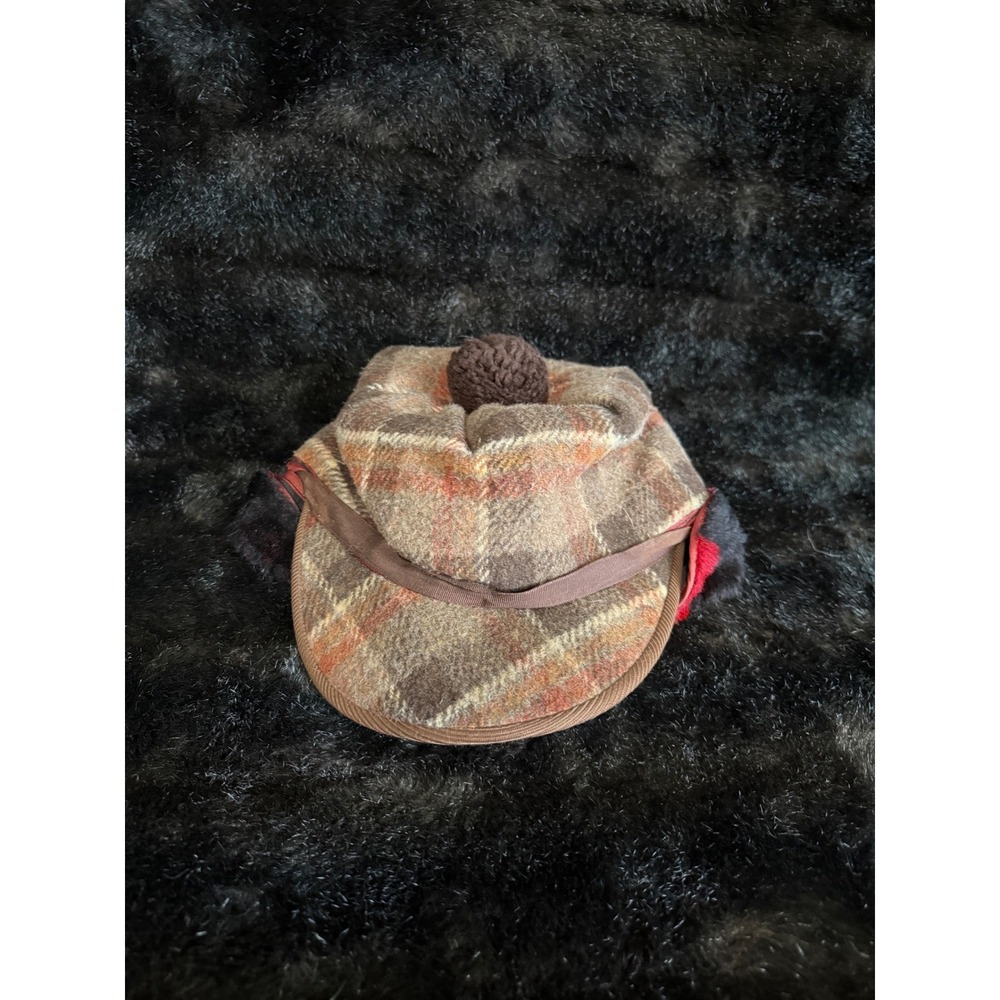 UNITED HATTERS CAP MENS BROWN WINTER HAT SIZE SZ. M USA